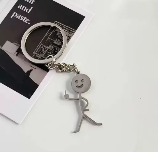 Llavero de dedo medio 