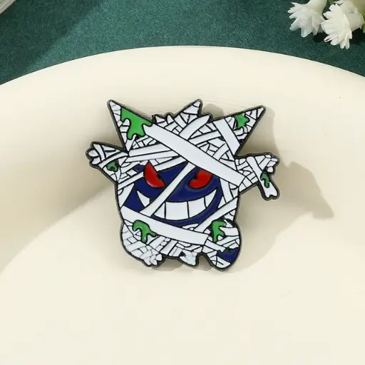 pin de gengar negro vendado